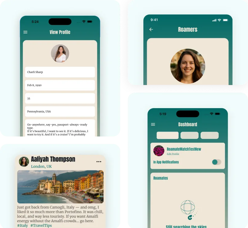 Roamate – Solo Travel Companion Platform strategy and solutions
