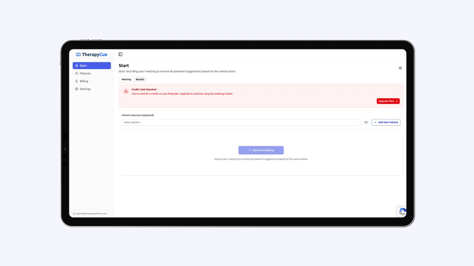 TherapyCue AI Clinical Assistant Platform