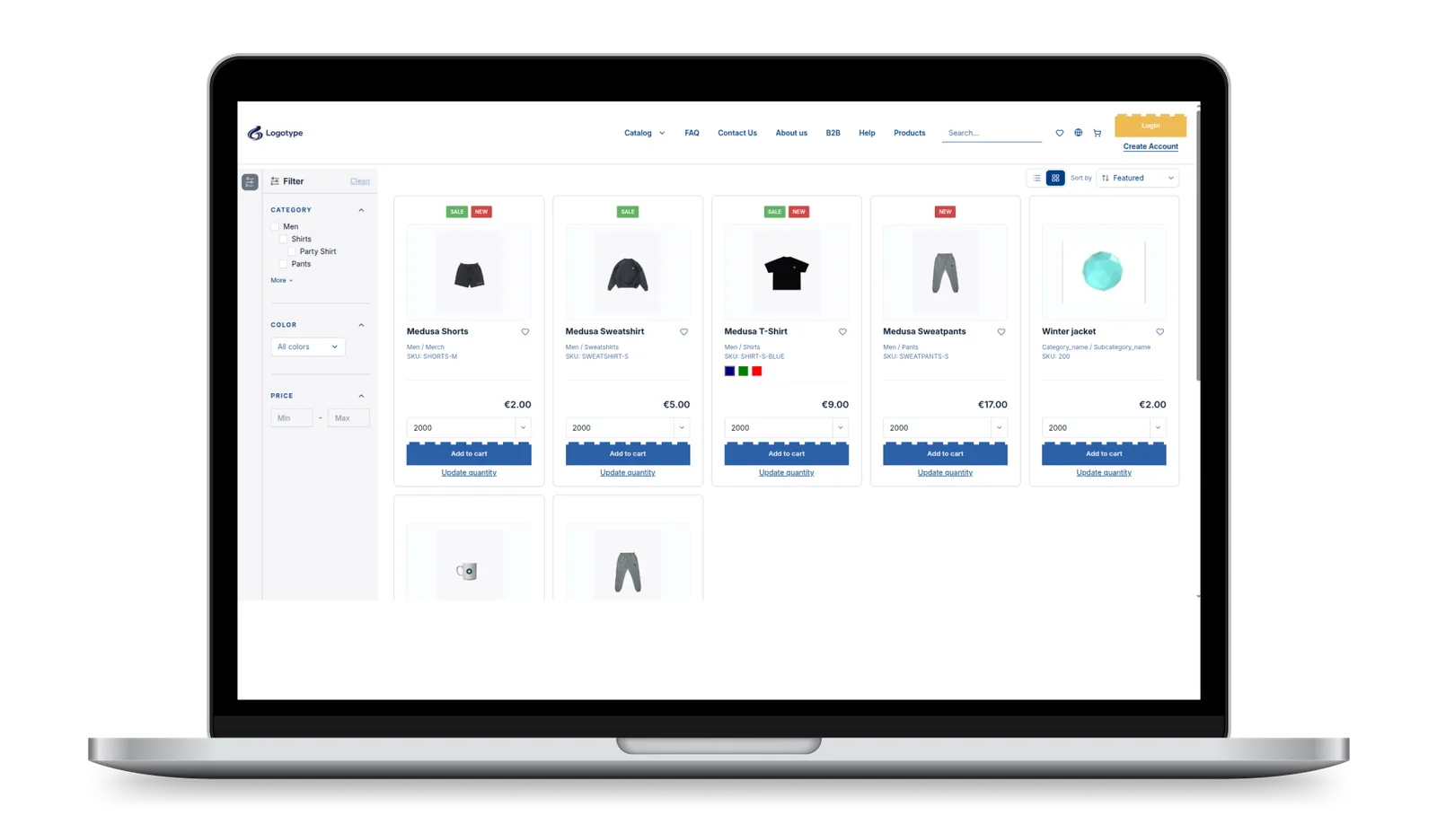 B2B Medusa E-Commerce Platform